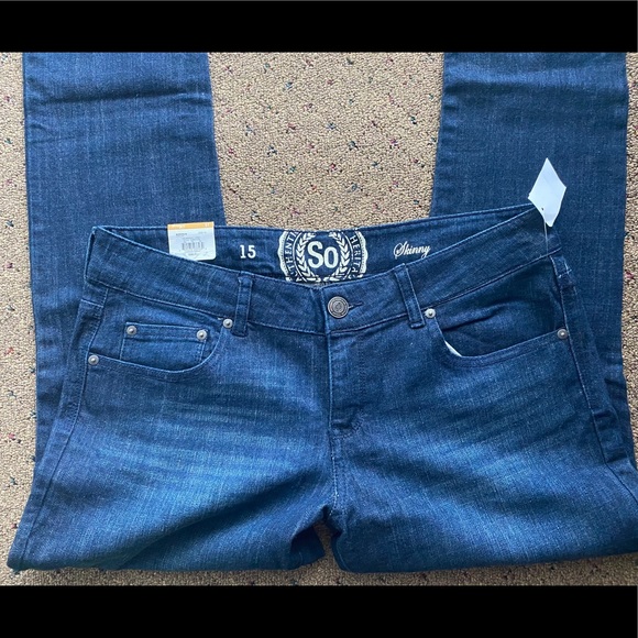 NWT SO Skinny Jeans | size 15 - Picture 3 of 9